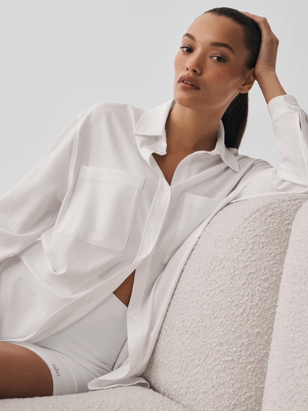 alo Yoga Dreamscape Button Down Long Sleeve Small